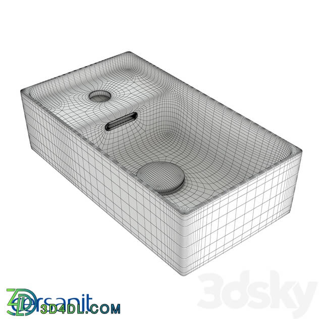 Wash basin - Built-in sink CREA 40_ white