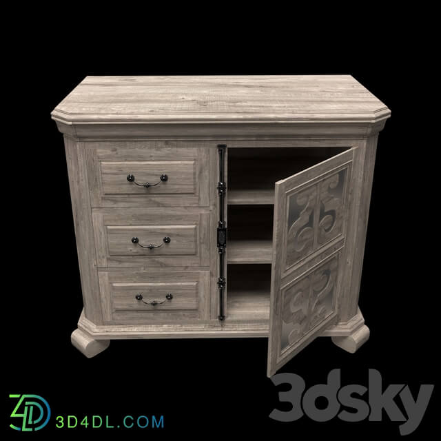 Sideboard _ Chest of drawer - Chest Tinley Park Relaxed Vintage Media Chest
