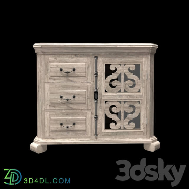 Sideboard _ Chest of drawer - Chest Tinley Park Relaxed Vintage Media Chest