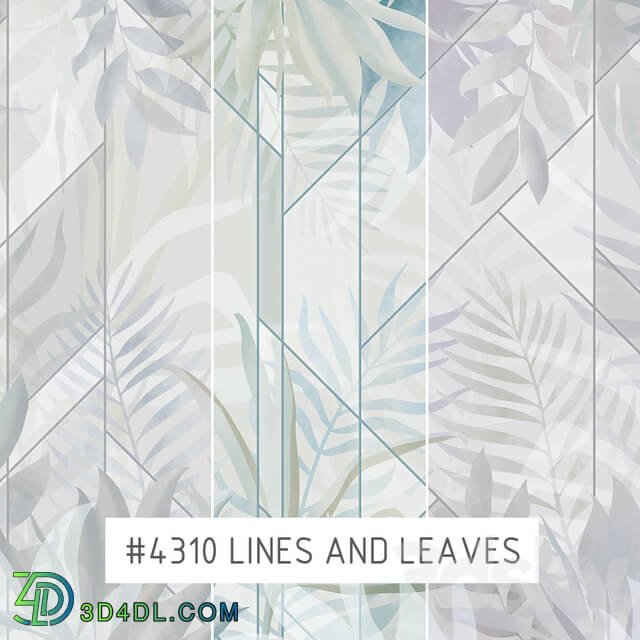 Wall covering - Creativille _ Wallpapers _ 4310 Lines and Leaves