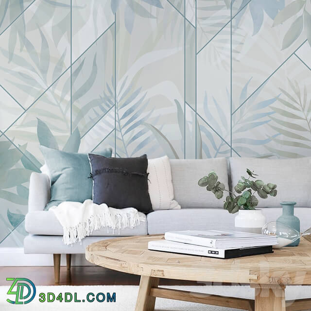 Wall covering - Creativille _ Wallpapers _ 4310 Lines and Leaves