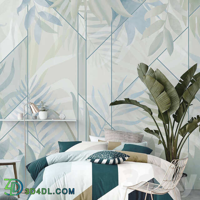 Wall covering - Creativille _ Wallpapers _ 4310 Lines and Leaves