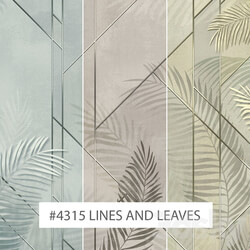 Wall covering - Creativille _ Wallpapers _ 4315 Lines and Leaves 