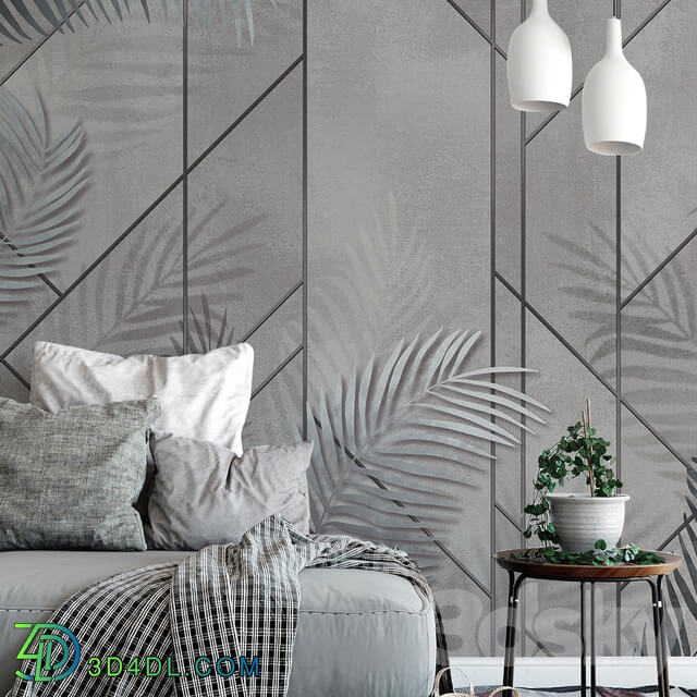 Wall covering - Creativille _ Wallpapers _ 4315 Lines and Leaves