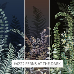 Wall covering - Creativille _ Wallpapers _ 4222 Ferns at the dark 
