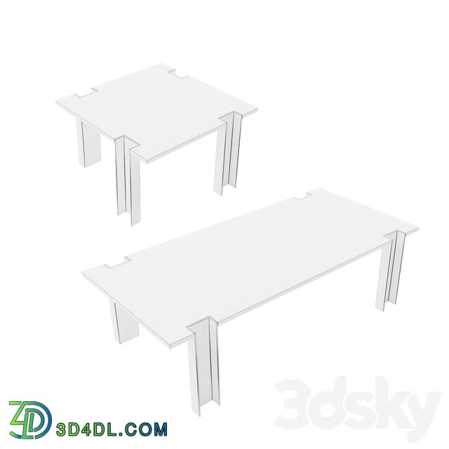 Table - Alcide Rectangular Marble Coffee Tables