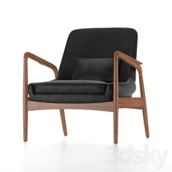 Arm chair - Carter Mid Century Black Chair 