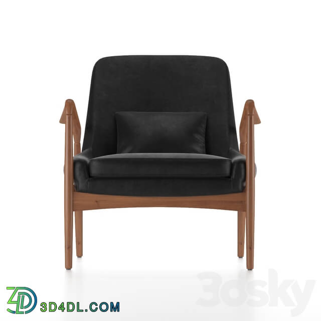 Arm chair - Carter Mid Century Black Chair