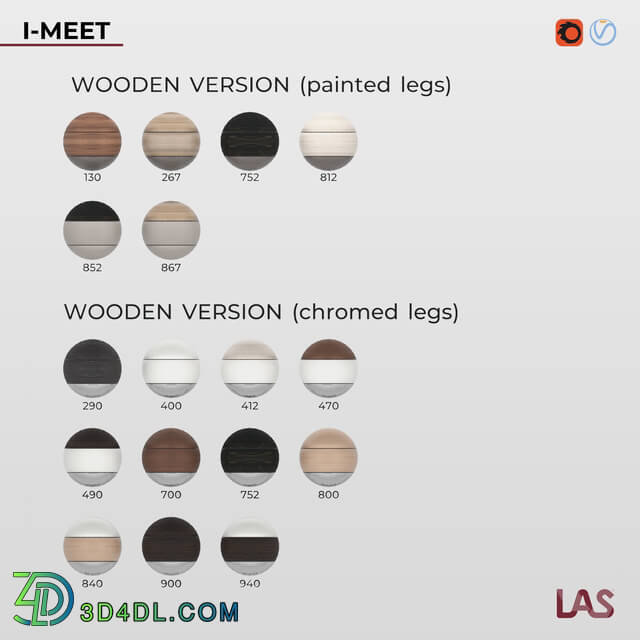 Office furniture - 3D-model of an office table LAS I MEET _146644_
