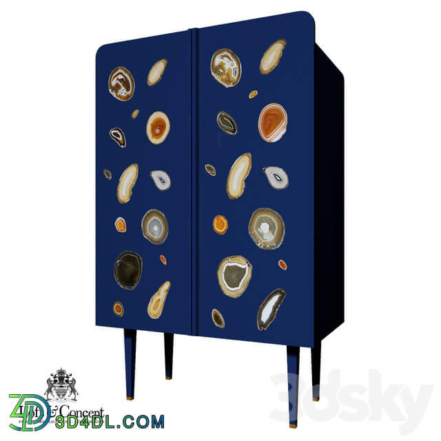 Wardrobe _ Display cabinets - Patrick Naggar Gem Cabinet Agate decorated cabinet designed by Patrick Naggar _Loft concept_