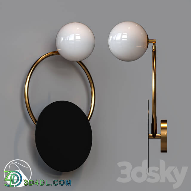 Wall light - B4001 Sconce SUN ON THE RING A