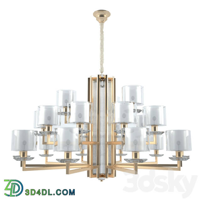 Chandelier - Newport 4412 _ 6 _ 3C gold