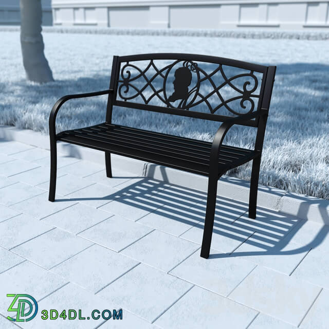 Urban environment - Park bench