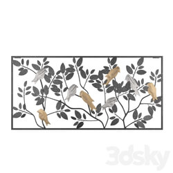 Other decorative objects - Harmony Metal Bird Wall Decor 