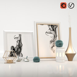 Decorative set - Golden minimal decor 