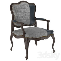 Chair - Alex Leather Bergere Chair 