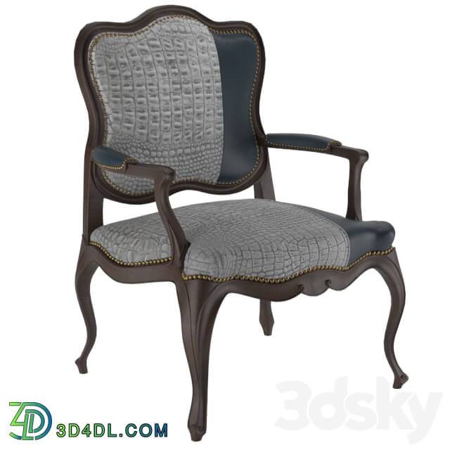 Chair - Alex Leather Bergere Chair