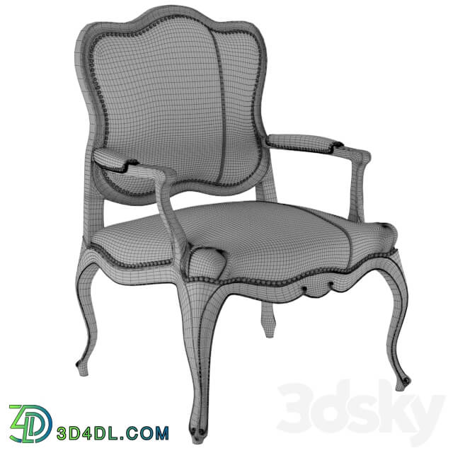 Chair - Alex Leather Bergere Chair