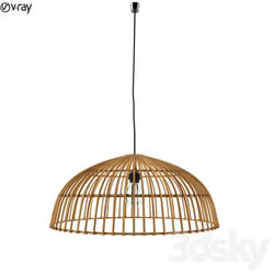 Chandelier - Country Pendant Lamp Rattan 55 Magna 