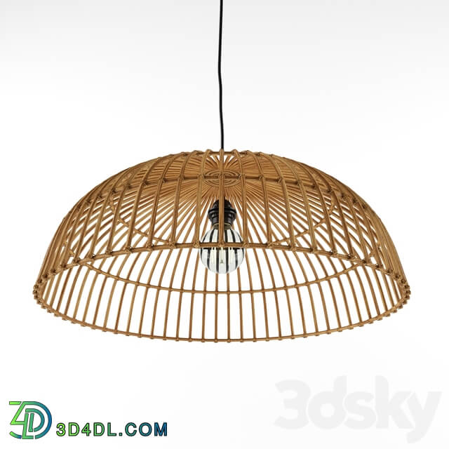 Chandelier - Country Pendant Lamp Rattan 55 Magna