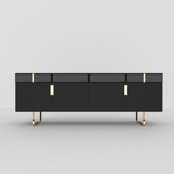 Sideboard _ Chest of drawer - Consol Modern whit gold 