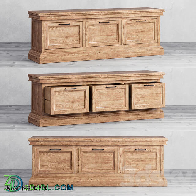 Sideboard _ Chest of drawer - OM TV console Replica 3 sections Moonzana