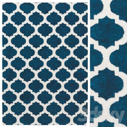 Carpets - Milltown Power Loom Navy Blue Rug 