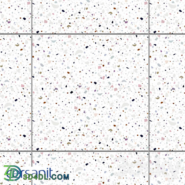 Tile - _C-PD4R452D_ Pudra Porcelain Tile_ Multicolor_ 42x42