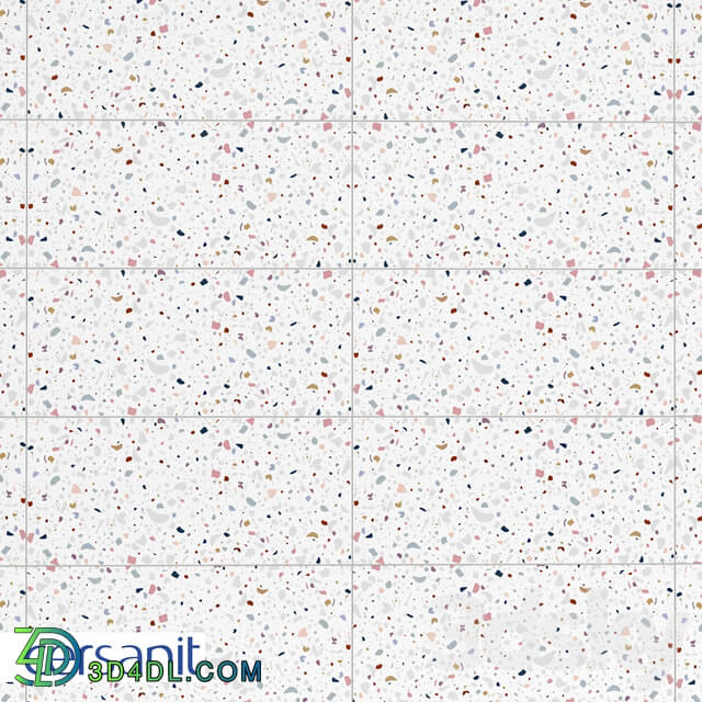 Tile - _PDG451D_ Pudra Tile_ Multicolor_ 20x44