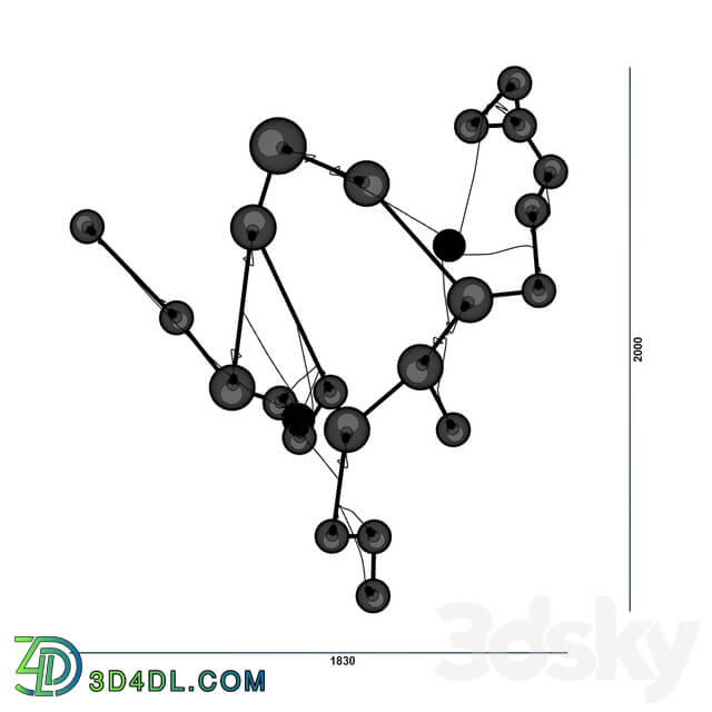 Chandelier - Chandelier _Ophiuchus_ _Ophiuchus_ art. 20931 from Pikartlights _ Let__39_s Design