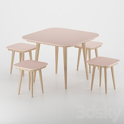 Table _ Chair - Minimal table and chair N-01 