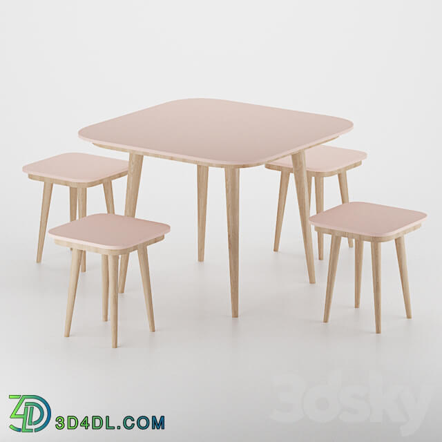 Table _ Chair - Minimal table and chair N-01