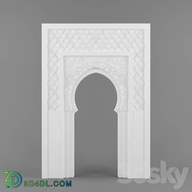 Decorative plaster - classic arch