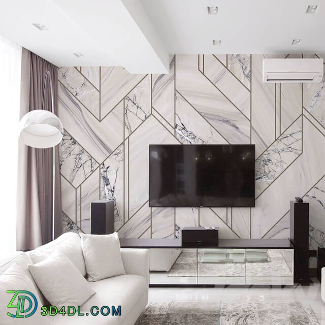 Wall covering - Creativille _ Wallpapers _ 3010 Marble geometry