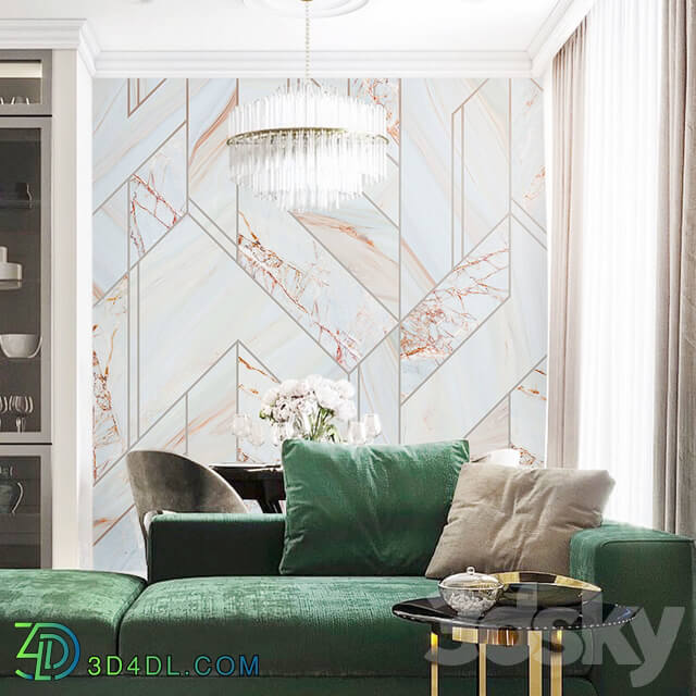 Wall covering - Creativille _ Wallpapers _ 3010 Marble geometry