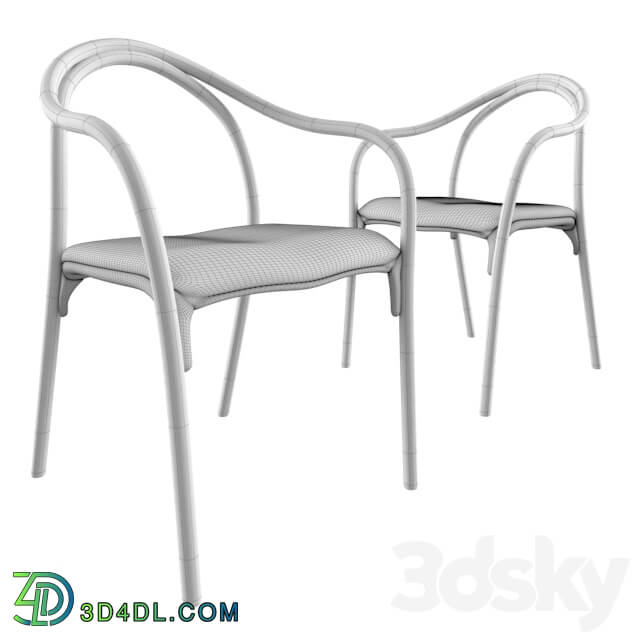 Chair - Pedrali Soul Soft Ash Chair with Integrated Cushion