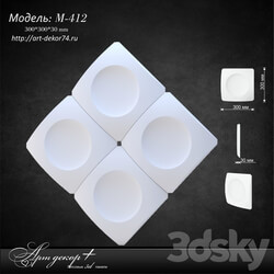 3D panel - Plaster model from Artdekor M-412 