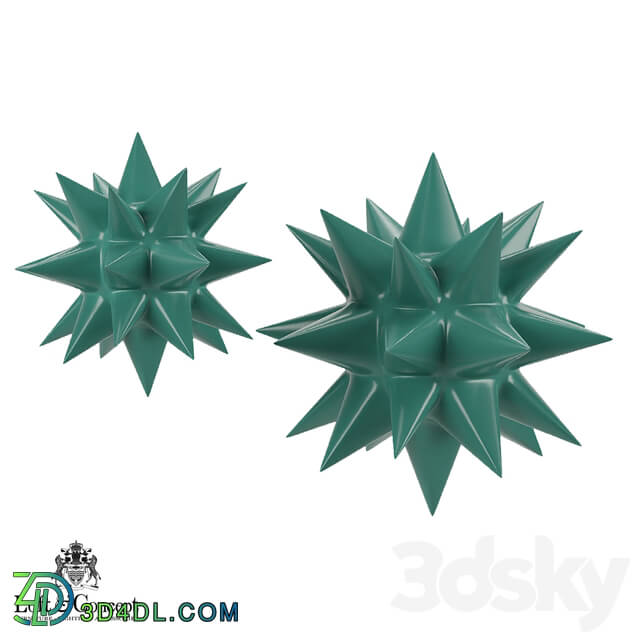 Decorative set - Figurine Sea Urchin _Loft concept_