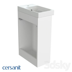 Bathroom furniture - Wall-hung washbasin cabinet_ Moduo 40_ white 
