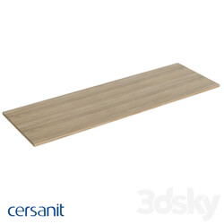 Bathroom furniture - Counter top for washbasin cabinet_ hanging_ Moduo 140_ oak 