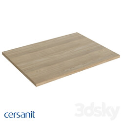 Bathroom furniture - Counter top for washbasin cabinet_ hanging_ Moduo 60_ oak 