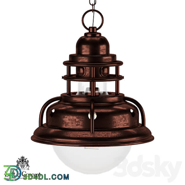 Chandelier - Lamp Old Copper Bubble Pendant _Loft concept_