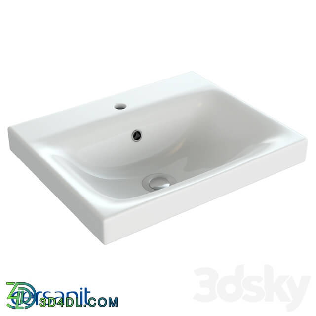 Wash basin - Built-in washbasin_ Moduo 50_ white