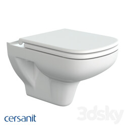 Toilet and Bidet - Wall hung toilet_ Color clean_ lifting_ easy-off_ white 