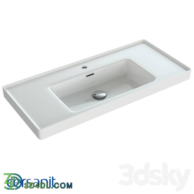 Wash basin - Built-in sink CREA 100_ white