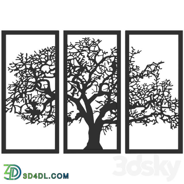 Other decorative objects - Wall panel _Tree_