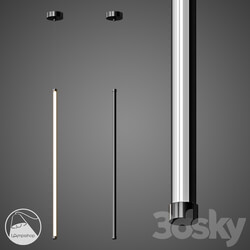 Chandelier - PDL2183 Lamp Black Sticks 