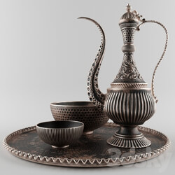 Tableware - Antique copper set 