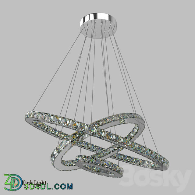 Chandelier - Pendant lamp ELLIPS CRYSTAL. Art ._ 08562