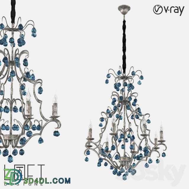 Chandelier - Pendant lamp LoftDesigne 1002 model